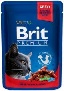 BRIT Cat Pouches Family Plate - mokra karma dla kota - 12 x 100g Brit