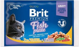 BRIT Premium Cat Fish Plate - mokra karma dla kota - 4x100 g Brit