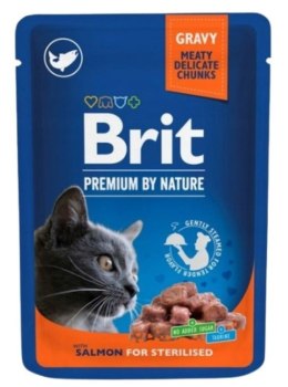 BRIT Premium Cat Salmon Sterilised - mokra karma dla kota - 100 g Brit