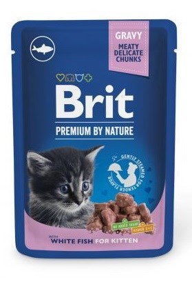 BRIT Premium by Nature Kitten White fish - mokra karma dla kota - 100 g Brit