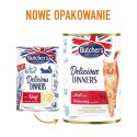 BUTCHER'S Delicious Dinners Kawałki z wołowiną w galaretce - mokra karma dla kota - 400 g Butcher's