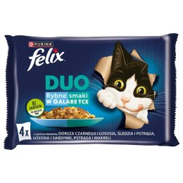 FELIX Fantastic Duo Rybne Smaki - mokra karma dla kota - 4x85g PURINA NESTLE