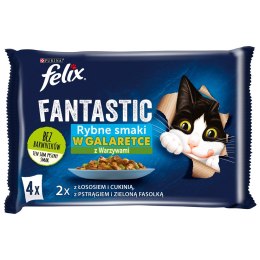 FELIX Fantastic Ryba z warzywami - mokra karma dla kota - 4x85g PURINA NESTLE