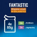 FELIX Fantastic królik, Jagnięcina - mokra karma dla kota - 4x85g PURINA NESTLE