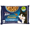 FELIX Sensations Ryba w sosie - mokra karma dla kota - 4x 85g PURINA NESTLE