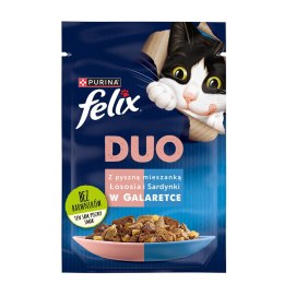 Felix Fantastic Duo Sardynka Łosoś - mokra karma dla kota - 85g PURINA NESTLE