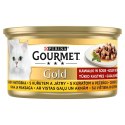 GOURMET GOLD Kurczak i wątróbka w sosie 85g PURINA NESTLE