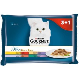 GOURMET PERLE Duet Mięsny - mokra karma dla dorosłego kota - 4x85g PURINA NESTLE