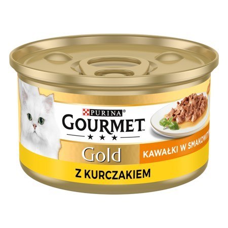 Gourmet Gold Sauce Delights mokra karma dla kota z kurczakiem 85 g PURINA NESTLE