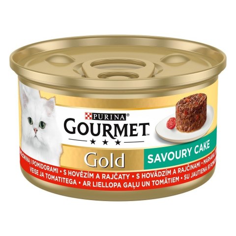 Gourmet Gold Savoury Cake wołowina z pomidorami - mokra karma dla kota - 85 g PURINA NESTLE