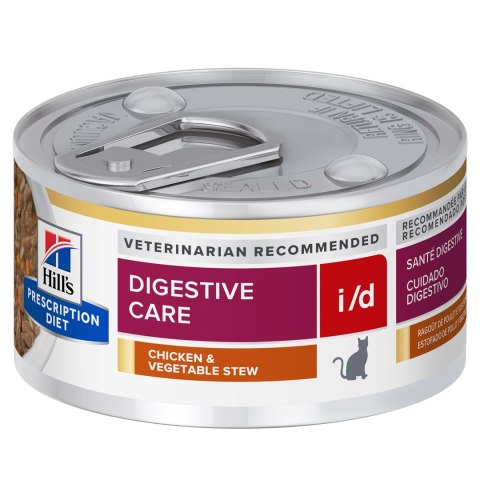 HILL'S PD Diet i/d Digestive Care Feline potrawka z kurczaka - mokra karma dla kota - 82 g Hill's