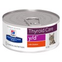 Hill's Prescription Diet Thyroid Care Feline y/d - karma dla kota z chorą tarczycą - puszka 156 g Hill's