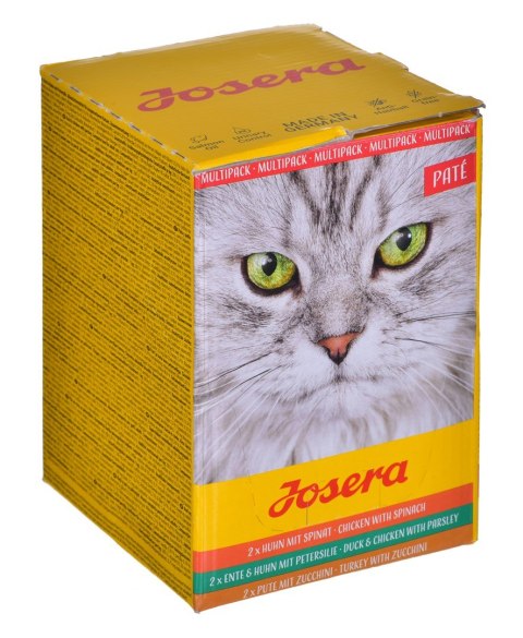 JOSERA Multipack Pate Kurczak kaczka indyk - mokra karma dla kota - 6x85 g JOSERA