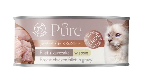 PETrepublic PURE dla kota kurczak 80 g PetRepublic