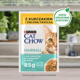 PURINA Cat Chow Hairball kurczak i fasola - mokra karma dla kota - 4x85g PURINA NESTLE