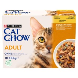 PURINA Cat Chow Kurczak, cukinia - mokra karma dla kota - 10x85 g PURINA NESTLE