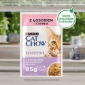 PURINA Cat Chow Sensitive łosoś i cukinia - mokra karma dla kota - 4x85g PURINA NESTLE