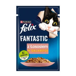 PURINA Felix Fantastic z łososiem w galaretce - mokra karma dla kota - 85 g PURINA NESTLE