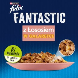 PURINA Felix Fantastic z łososiem w galaretce - mokra karma dla kota - 85 g PURINA NESTLE