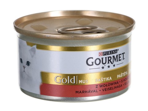 PURINA Gourmet Gold Mus z wołowiną - mokra karma dla kota - 85 g PURINA NESTLE