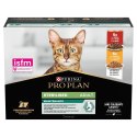 PURINA Pro Plan Sterilised Wołowina i kurczak w sosie Multipack - mokra karma dla kota - 10x85 g PURINA NESTLE