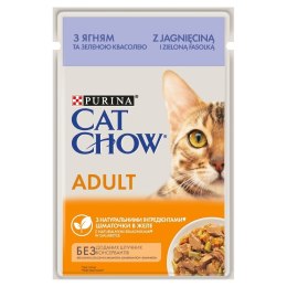 Purina Cat Chow Adult Jagnięcina i Zielona fasola w galarecie - mokra karma dla kota - 85 g PURINA NESTLE