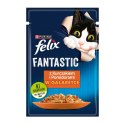 Purina Felix Fantastic Kurczak z Pomidorem - mokra karma dla kota - saszetka 85 g PURINA NESTLE