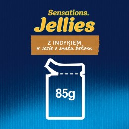 Purina Felix Sensations Sauce z indykiem w sosie o smaku bekonu - mokra karma dla kota - saszetka 85 g PURINA NESTLE