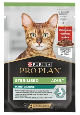 Purina Pro Plan Cat Sterilised Wołowina - mokra karma dla kota - 85 g PURINA NESTLE