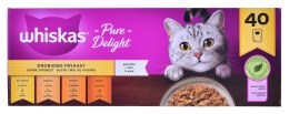 WHISKAS Pure Delight Drobiowe Frykasy w galaretce - mokra karma dla kota - 40 x 85g Whiskas