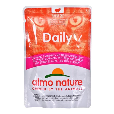 ALMO NATURE Daily Menu Tuńczyk z łososiem - mokra karma dla kota - saszetka 70 g Almo nature