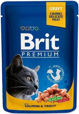 BRIT Premium Cat Salmon&Trout - mokra karma dla kota - 100 g Brit