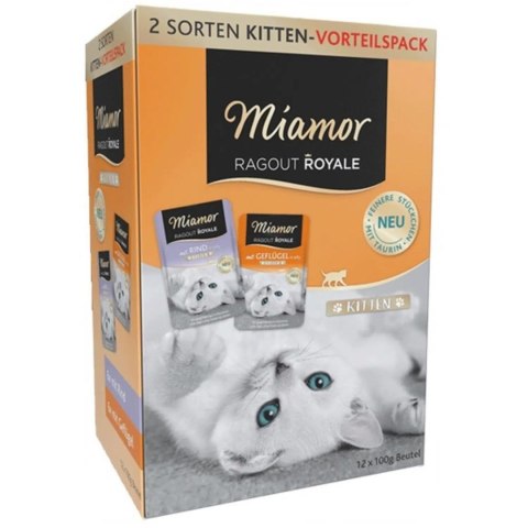 MIAMOR Ragout Royale Kitten mix w galaretce 12x100g Miamor