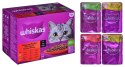 WHISKAS Klasyczne Posiłki w sosie - mokra karma dla kota - saszetka - 12x85 g Whiskas