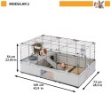 FERPLAST MODULAR 2 CAGE 109x72x56 cm FERPLAST