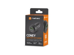 NATEC ŁADOWARKA SAMOCHODOWA CONEY 1X USB 1X USB-C PD 3.0 48W QC3.0 NUC-1980 NATEC