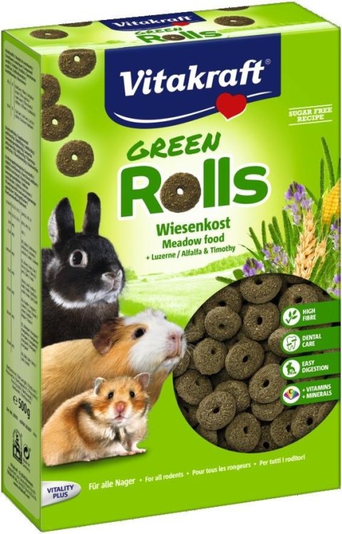 VITAKRAFT GREEN ROLLS przysmak dla gryzoni 500g Vitakraft