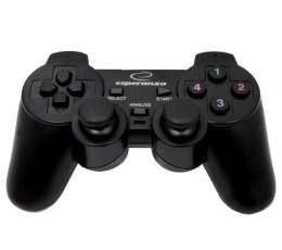 Gamepad Esperanza EG102 (PC, PS3; kolor czarny) Esperanza