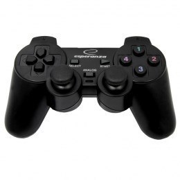 Gamepad Esperanza EG106 (PC, PS2, PS3; kolor czarny) Esperanza