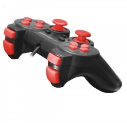 Gamepad Esperanza EGG106R (PC, PS2, PS3; kolor czarny, kolor czerwony) Esperanza