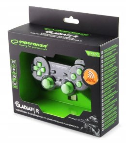 Gamepad bezprzewodowy Esperanza GLADIATOR EGG108G (PC, PS3; kolor czarny) Esperanza