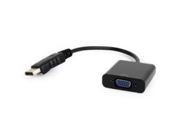 Adapter GEMBIRD A-DPM-VGAF-02 (DisplayPort M - D-Sub (VGA) F; 0,15m; kolor czarny) GEMBIRD