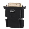 Adapter SAVIO cl-21 (HDMI F - DVI-D M; kolor czarny) SAVIO