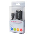 Adapter SAVIO cl-23 (HDMI M - D-Sub (VGA) F; 0,20m; kolor czarny) SAVIO