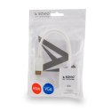 Adapter SAVIO cl-27 (HDMI M - D-Sub (VGA) F; 0,10m; kolor biały) SAVIO