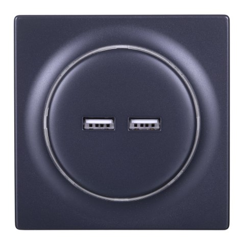 FIBARO Gniazdo USB Walli N USB Outlet antracyt FIBARO