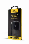 GEMBIRD ADAPTER NA KABLU USB TYP-C DO HDMI 4K 30HZ, 15CM, CZARNY GEMBIRD