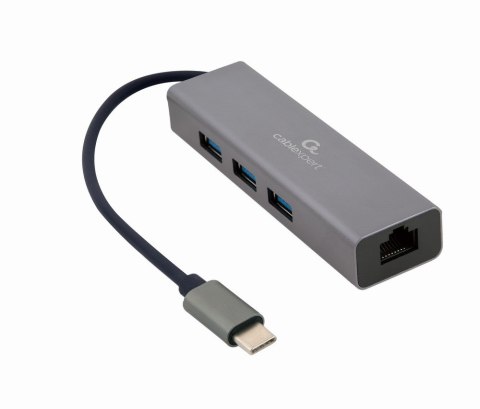 GEMBIRD ADAPTER USB-C -> LAN RJ-45 1GB NA KABLU HUB 3X USB 3.1 GEMBIRD