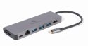 GEMBIRD MULTI ADAPTER USB TYP-C 5W1 HUB, HDMI, CZYTNIK KART, LAN, PD - 100W) GEMBIRD