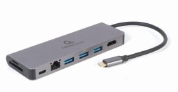 GEMBIRD MULTI ADAPTER USB TYP-C 5W1 HUB, HDMI, CZYTNIK KART, LAN, PD - 100W) GEMBIRD